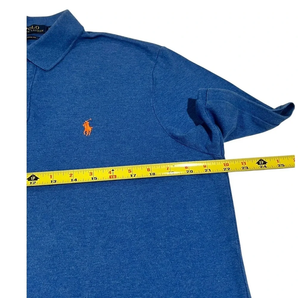 Polo Ralph Lauren Men's Classic‎ Fit Polo Shirt Blue Heather L
